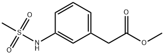 Benzeneacetic acid, 3-[(methylsulfonyl)amino]-, methyl ester 结构式