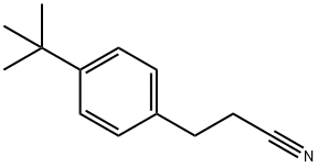 3-(4-(叔丁基)苯基)丙腈 结构式