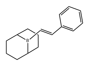 9-Borabicyclo[3.3.1]nonane, 9-[(1E)-2-phenylethenyl]- 结构式