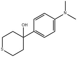 2H-?Thiopyran-?4-?ol, 4-?[4-?(dimethylamino)?phenyl]?tetrahydro- 结构式