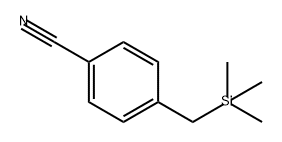 4-((三甲硅基)甲基)苄腈 结构式