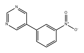 Pyrimidine, 5-(3-nitrophenyl)- 结构式