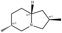 Indolizine, octahydro-2,6-dimethyl-, (2R,6R,8aR)-rel- (9CI) 结构式