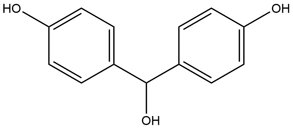 4,4'-(羟基亚甲基)二苯酚 结构式