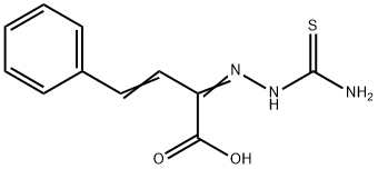 2-[2-(氨基硫代甲酰基)亚肼基]-4-苯基-3-丁烯酸 结构式