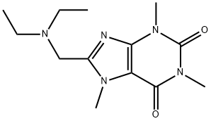 8-((Diethylamino)methyl)-1,3,7-trimethyl-1H-purine-2,6(3H,7H)-dione 结构式