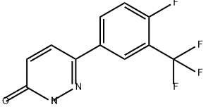 6-(4-氟-3-(三氟甲基)苯基)哒嗪-3(2H)-酮 结构式