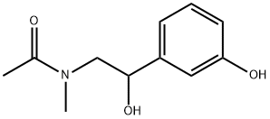 Acetamide, N-[2-hydroxy-2-(3-hydroxyphenyl)ethyl]-N-methyl- 结构式