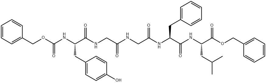 L-Leucine, N-[N-[N-[N-[N-[(phenylmethoxy)carbonyl]-L-tyrosyl]glycyl]glycyl]-L-phenylalanyl]-, phenylmethyl ester (9CI) 结构式