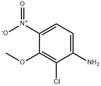 Benzenamine, 2-chloro-3-methoxy-4-nitro- 结构式