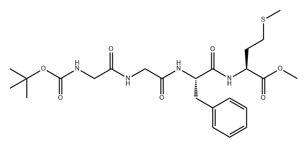 L-Methionine, N-[(1,1-dimethylethoxy)carbonyl]glycylglycyl-L-phenylalanyl-, methyl ester (9CI) 结构式