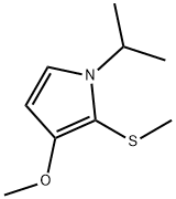 1H-Pyrrole,3-methoxy-1-(1-methylethyl)-2-(methylthio)-(9CI) 结构式