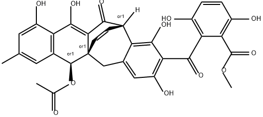 枝顶孢菌素 结构式