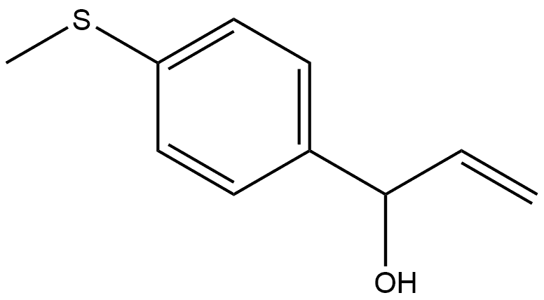 Benzenemethanol, α-ethenyl-4-(methylthio)- 结构式