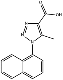 5-Methyl-1-(naphthalen-1-yl)-1H-1,2,3-triazole-4-carboxylic acid 结构式