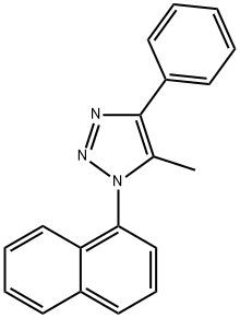 5-Methyl-1-(naphthalen-1-yl)-4-phenyl-1H-1,2,3-triazole 结构式