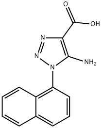 5-Amino-1-(naphthalen-1-yl)-1H-1,2,3-triazole-4-carboxylic acid 结构式