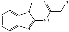 Acetamide, 2-chloro-N-(1-methyl-1H-benzimidazol-2-yl)- 结构式