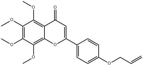 2-(4-(Allyloxy)phenyl)-5,6,7,8-tetramethoxy-4H-chromen-4-one 结构式