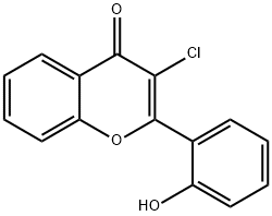 3-Chloro-2-(2-hydroxyphenyl)-4H-chromen-4-one 结构式