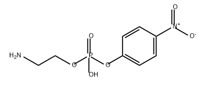 2-aminoethyl (4-nitrophenyl) hydrogen phosphate 结构式