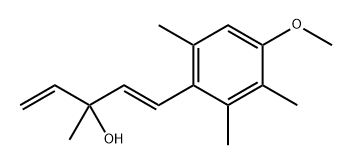 1,4-Pentadien-3-ol, 1-(4-methoxy-2,3,6-trimethylphenyl)-3-methyl-, (E)- (9CI) 结构式