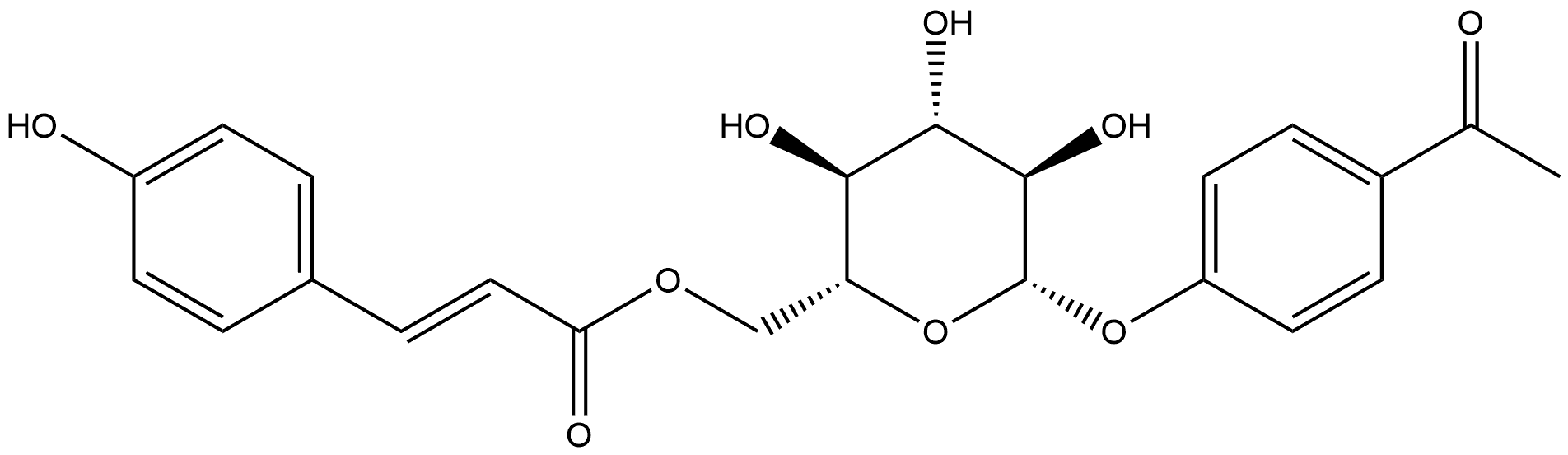 西藏胡黄连酚苷B 结构式