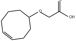 Acetic acid, 2-(4-cycloocten-1-yloxy)- 结构式