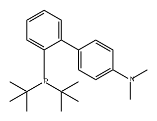 2-二叔丁基膦-4-(N,N-二甲胺)-1,1'-联苯 结构式