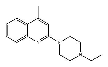 Quinoline, 2-(4-ethyl-1-piperazinyl)-4-methyl- 结构式