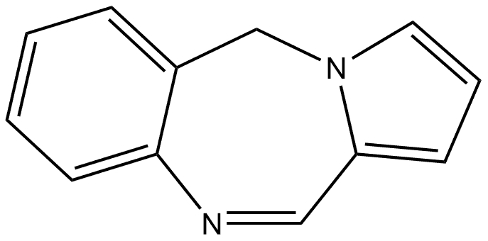 5H-Pyrrolo[2,1-c][1,4]benzodiazepine 结构式