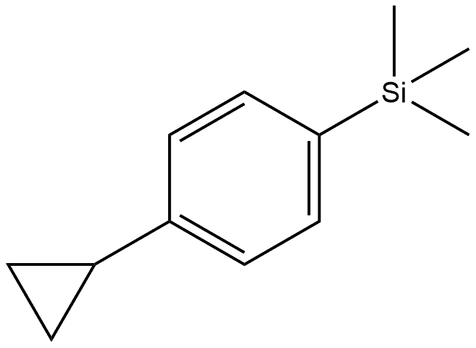 (4-cyclopropylphenyl)trimethylsilane 结构式