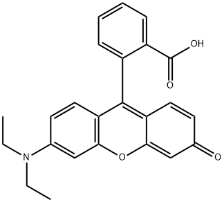 Benzoic acid, 2-[6-(diethylamino)-3-oxo-3H-xanthen-9-yl]- 结构式