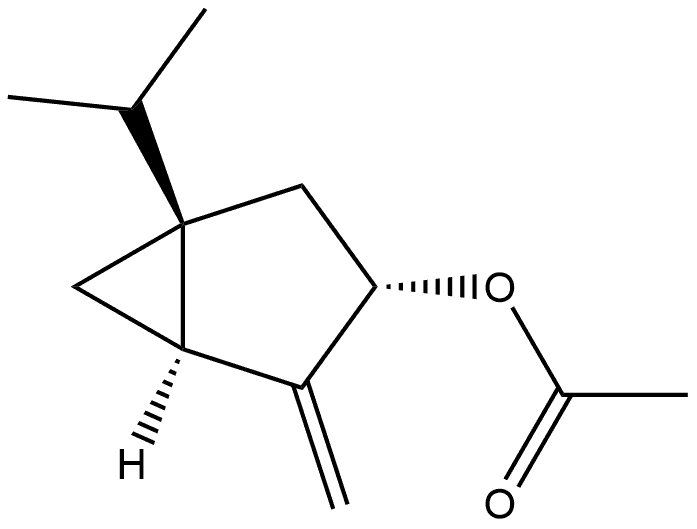 (E)-sabinyl acetate 结构式