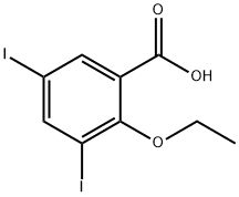 2-ethoxy-3,5-diiodobenzoic acid 结构式