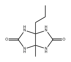 3A-甲基-6A-正丙基甘脲 结构式