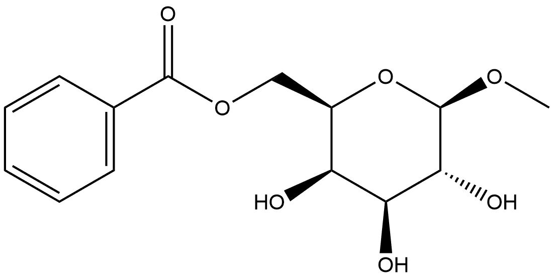 β-D-Galactopyranoside, methyl, 6-benzoate 结构式