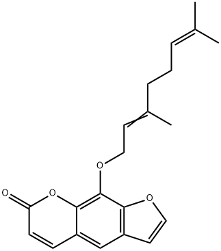 8-香叶氧基补骨脂素 结构式