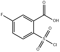 2-(氯磺酰基)-5-氟苯甲酸 结构式