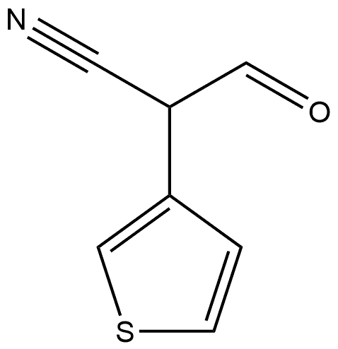 3-Thiopheneacetonitrile, α-formyl- 结构式