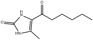 2H-Imidazol-2-one, 1,3-dihydro-4-methyl-5-(1-oxohexyl)- 结构式