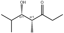 3-Heptanone, 5-hydroxy-4,6-dimethyl-, (4R,5S)-rel- 结构式