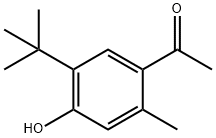 1-(5-(叔丁基)-4-羟基-2-甲基苯基)乙烷-1-酮 结构式