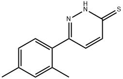 6-(2,4-dimethylphenyl)pyridazine-3-thiol 结构式