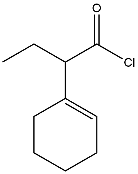1-Cyclohexene-1-acetyl chloride, α-ethyl- 结构式