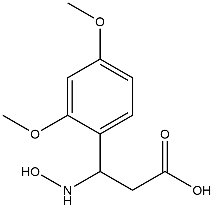 Benzenepropanoic acid, β-(hydroxyamino)-2,4-dimethoxy- 结构式