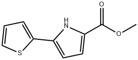 1H-Pyrrole-2-carboxylic acid, 5-(2-thienyl)-, methyl ester 结构式