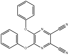 5,6-二苯氧基-2,3-二氰基吡嗪 结构式