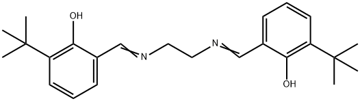 Phenol, 2,2'-[1,2-ethanediylbis(nitrilomethylidyne)]bis[6-(1,1-dimethylethyl)- 结构式