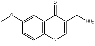 3-(Aminomethyl)-6-methoxyquinolin-4(1H)-one 结构式